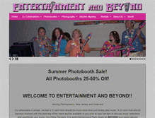 Tablet Screenshot of entertainmentandbeyond.com